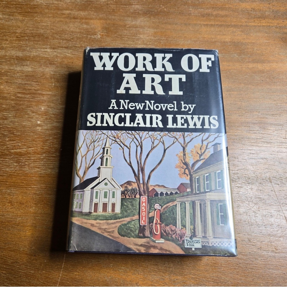 Doubleday Work of Art Sinclair Lewis Novel Vintage Hardcover DJ Book